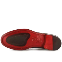 Stivaletto Con Allacciatura Alla Caviglia Da Uomo In Pelle Liscia Colore Marrone