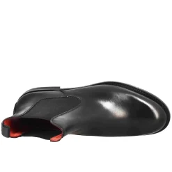 Stivaletto Da Donna Chelsea Liscio In Pelle Colore Nero