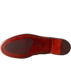 Stivaletto Da Donna Chelsea Con Dettagli Brogue In Pelle Marrone Chiaro