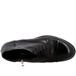 Stivaletto Nero Vintage Elegante Da Uomo In Pelle