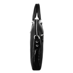 Valigetta Professionale In Pelle Con Tracolla Rimovibile Colore Nero