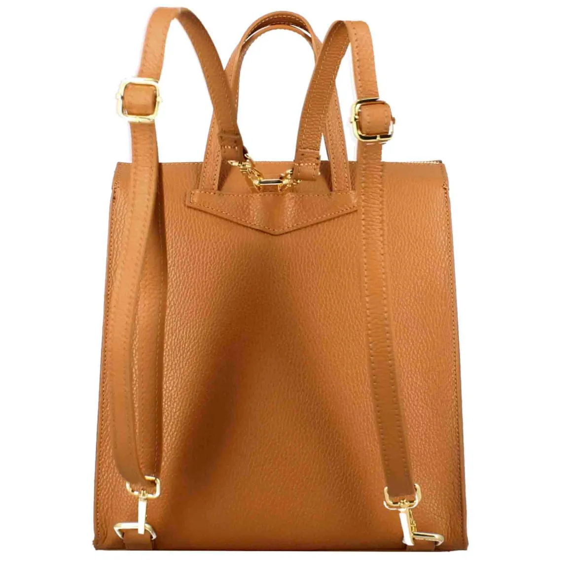 Zainetto Casual Da Donna In Pelle Colore Marrone